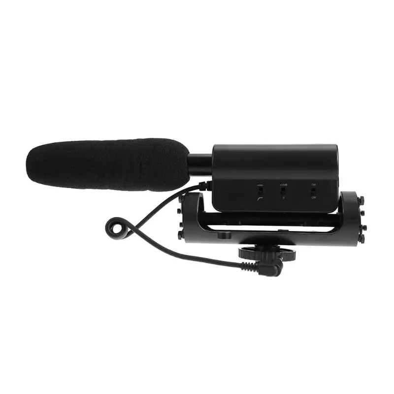 

Alloyseed Universal DSLR Camera External Microphone Professional Wired Condenser Camera Mic for Camera Sound Recording