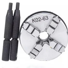 Механическая блокировка 63 мм 2," токарный патрон 4 нижними зажимами мини Самоцентрирующийся зажимной M14 мини-станок для деревообрабатывающий фрезерный станок с ЧПУ для обработки металла