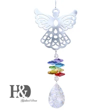H& D Кристалл Ангел Suncatchers чакра висячая подвеска Призма Радуга производитель окна украшения