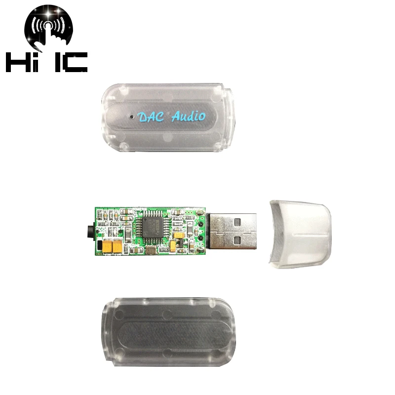 

PCM2706 USB Portable DAC HIFI Fever External Audio Card Decoder For Amplifier AMP Mobile Phone OTG