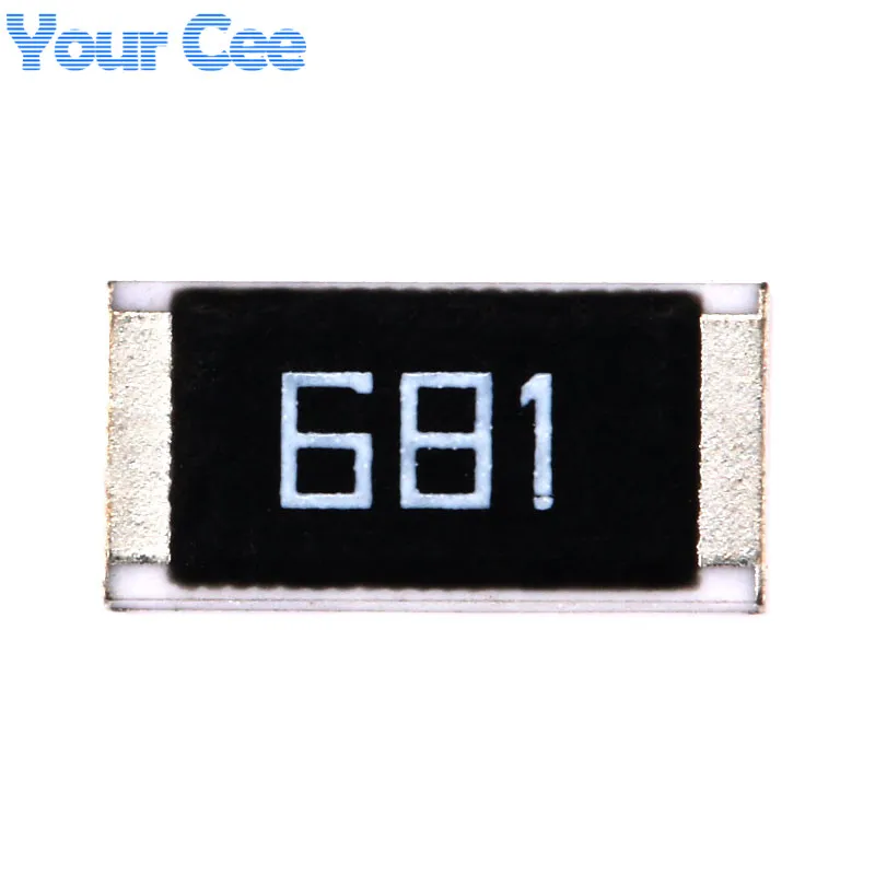 50 шт. SMD чип резистор 2512 1 Вт 680R 680 Ом 681 5% фиксированное сопротивление DIY Kit|smd chip