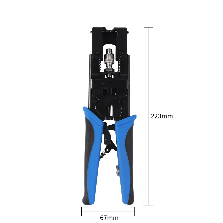 1 шт Прочный коаксиальный обжимной инструмент BNC/RCA/F обжимной разъем RG59/58/6 кусачки для проводки Регулируемый опрессовка плоскогубцы