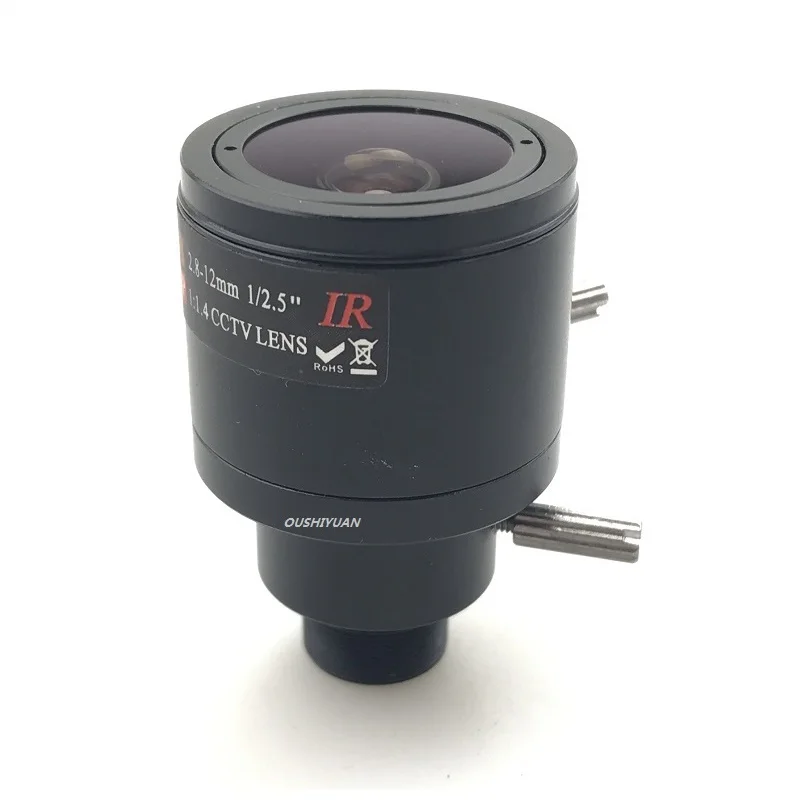 

HD 3.0 Megapixel Fixed Iris HD 2.8-12mm Lens Varifocal 1/2.5" M12 Manual Focus Zoom View Angle 90~28 Degree for CCTV Cameras