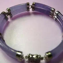 Тонкий 2 ряда зеленый/фиолетовый/многоцветный камень браслет 7,5 дюйма/19 см свадебные женские мужские кварцевые ювелирные изделия серебро