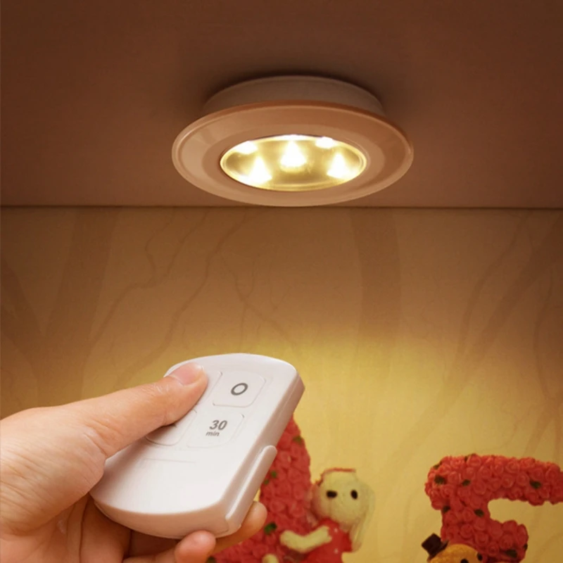 Диммируемая светодиодная подсветка под шкаф с пультом дистанционного управления на батарейках светодиодный светильник-шкаф ночник для спальни шкаф светильник ing