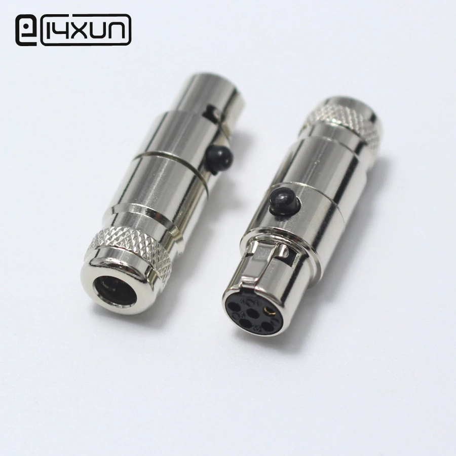 1 шт. Mini XLR 5 Pin Female jack маленький XLR 5 P Аудио разъем металлический микрофон разъем микрофонный адаптер для OD5mm кабель