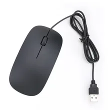 Ультра тонкая Проводная игровая мышь USB геймерская мышь для игрового компьютера ПК 3 кнопки 1200 dpi оптическая 3D роликовая USB игровая мышь
