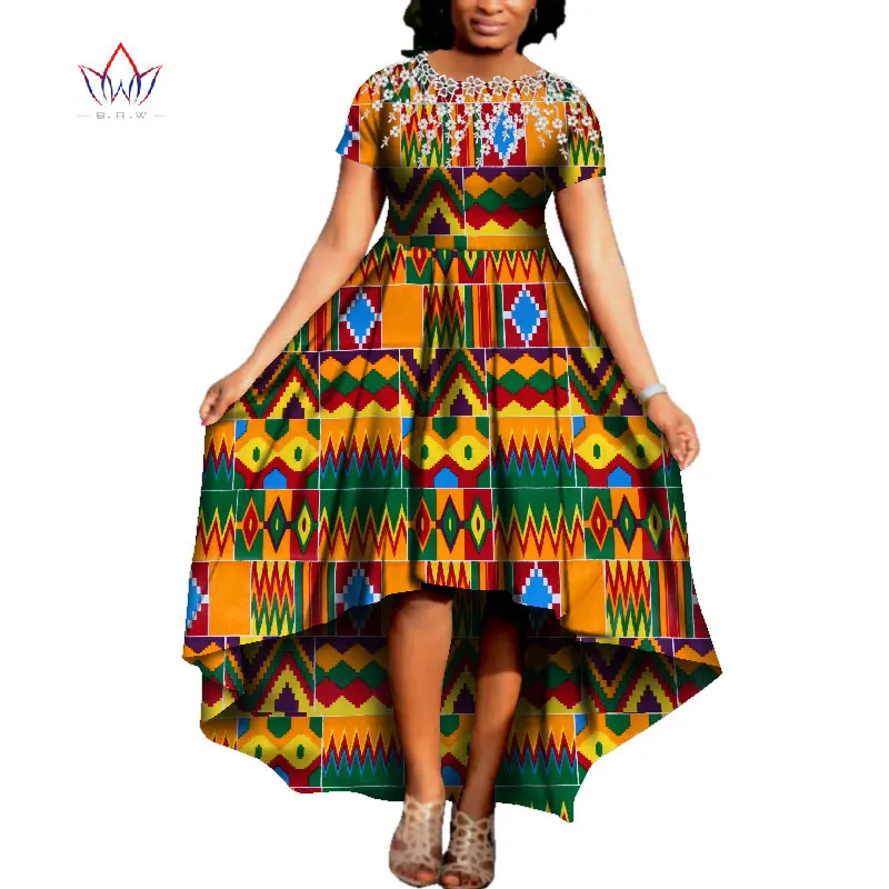African Women Dress O neck African 