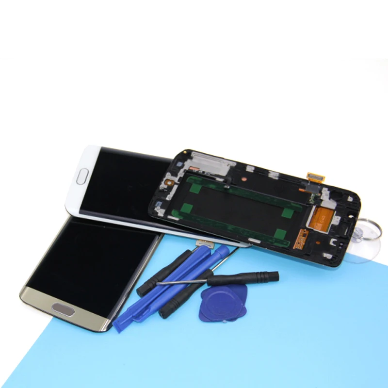 Тестирование ЖК дисплей для Samsung Galaxy S6 Edge g925 G925F SM сенсорный экран планшета