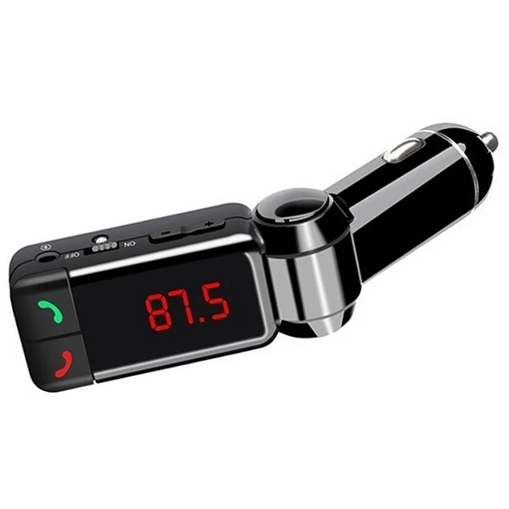 Car LCD Screen MP3 Player Bluetooth Handsfree Speaker Dual USB Port Charger AUX Music Player