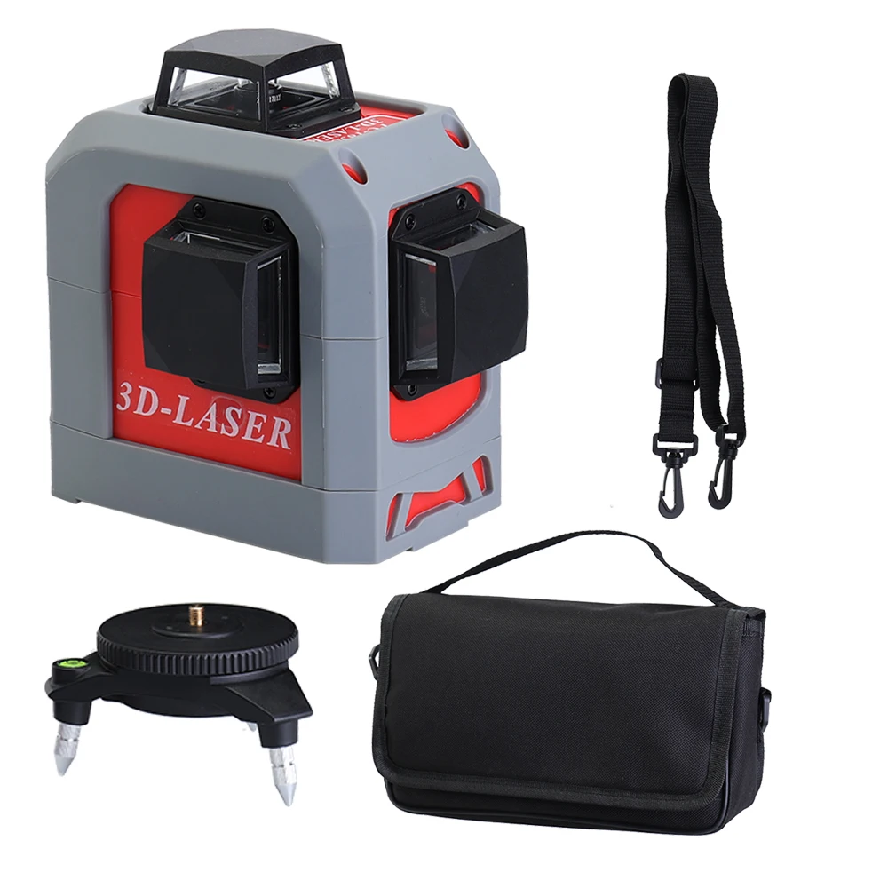 

Professional 3D 12 lines laser level 360 Vertical And Horizontal Self-leveling Cross Line Red Beam nivel laser Leveling Tool