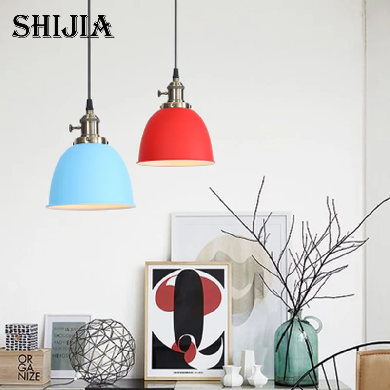 

E27 Vintage Industrial Bronze Bowl Lampshade Pendant Light Bulb Holder retro Hanging Lighting Lamp Base Loft Bar Cafe Home decor