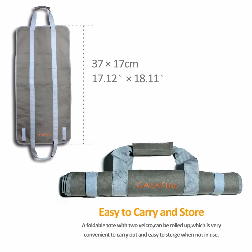 Supersized Firewood Carrier Log Tote Camping Outdoor Carry Bag Heavy 16oz Canvas Comfortable Padded Handles Foldable with Velcro (2)