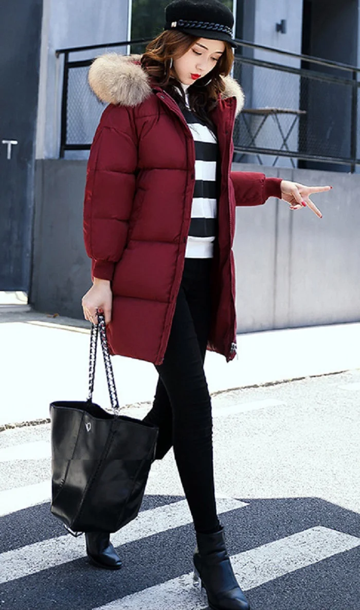 2017 winter hot sales hooded  jacket women clothing cotton + size 3 xl warm coats street fashion wind coat  women+12