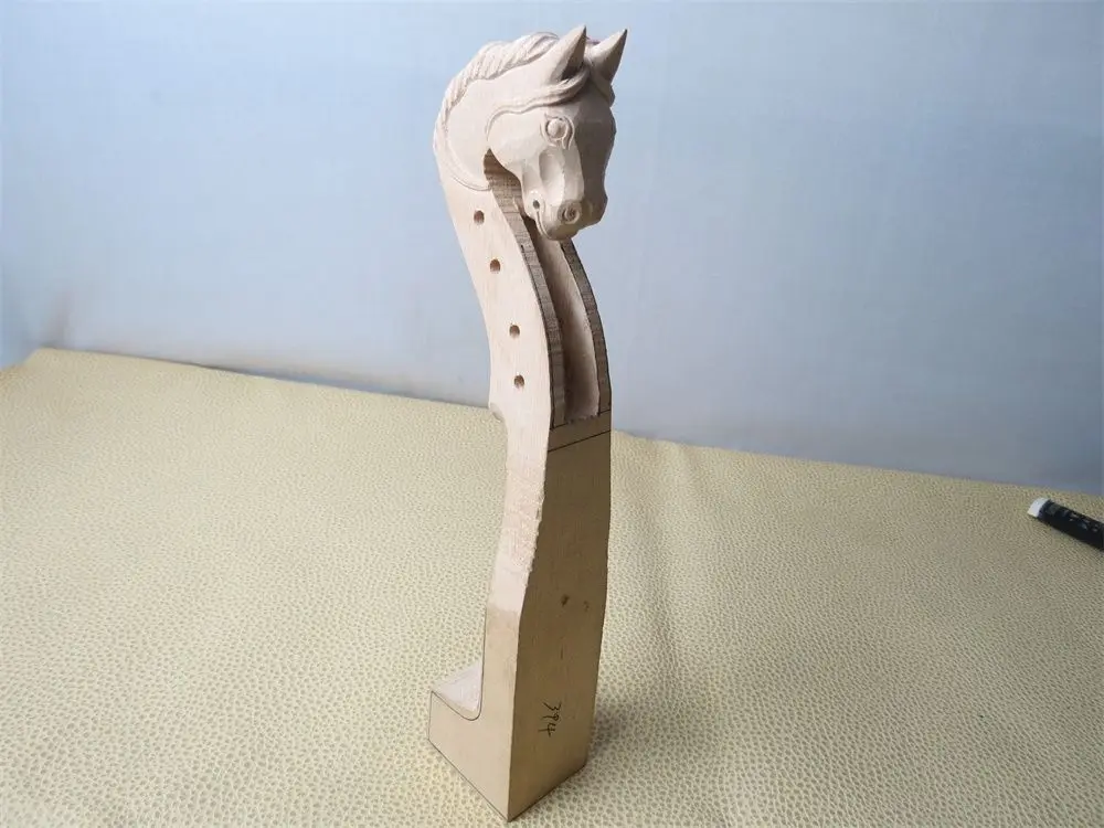 Excellent Rare 1pcs hand carved white violin Horse head 4/4in Violin