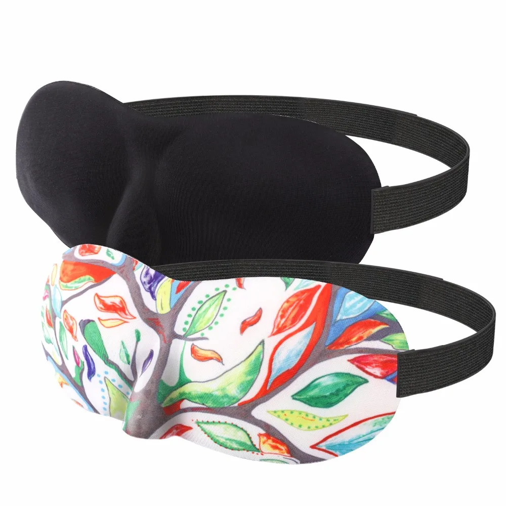 

Sleep Mask,[2Pack]3D Sleeping Eye Masks Super Soft Eye Cover with Adjustable Strap for Sleeping,Traveling,Nap Blindfold Eyeshade