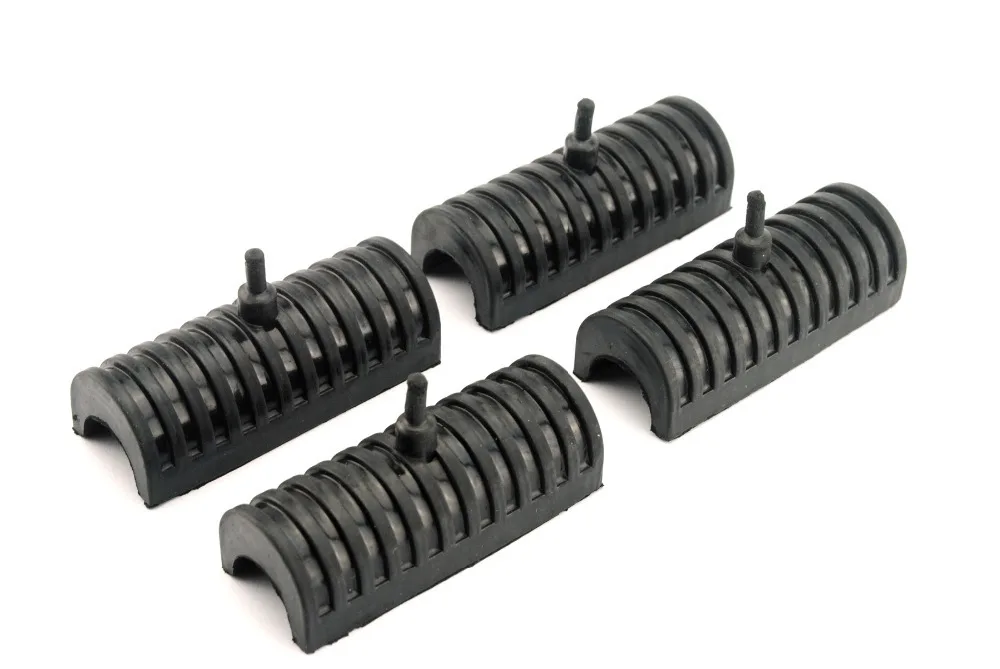 4 Rubber Support Cushion Hard Saddle Bag Saddlebag For Harley Davidson