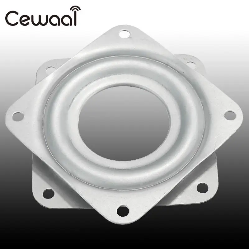 

3 inch Galvanized iron Material Bearing 360 degree Rotating Turntable Plate TV Mounts TV Rack Holder Desk Lazy Tool 7.1x 7.1x0.9