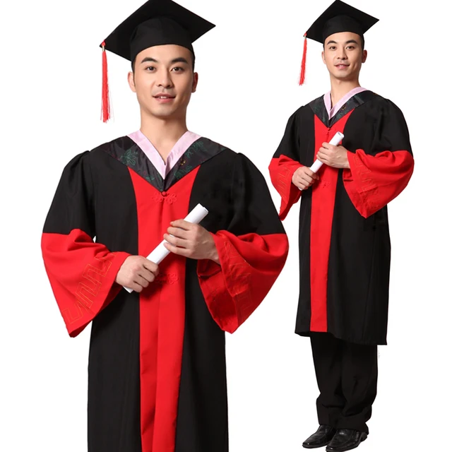 Doctoral degree gown for university graduates wholesale Doctor Degree