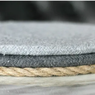 Placemat Pad Coasters Kitchen Table Mats Cotton Linen Knitting Bowl Mats Padding Mat Insulation Pad Round Placemats Hand-made