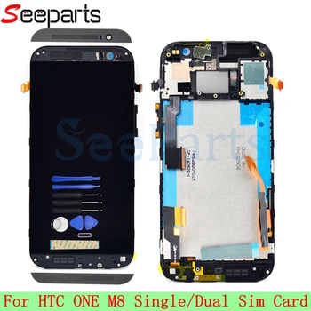 

For HTC ONE M8 LCD Display Touch Screen Digitizer Assembly 1920x1080 Mobile Phone Replacement Repair Parts For HTC M8 LCD
