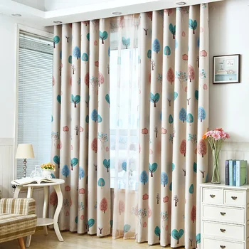 

Lovely Tree Children Curtains for Living Room Bedroom Window Curtains Baby Room Kids Room Curtains Drapes Window Treatment
