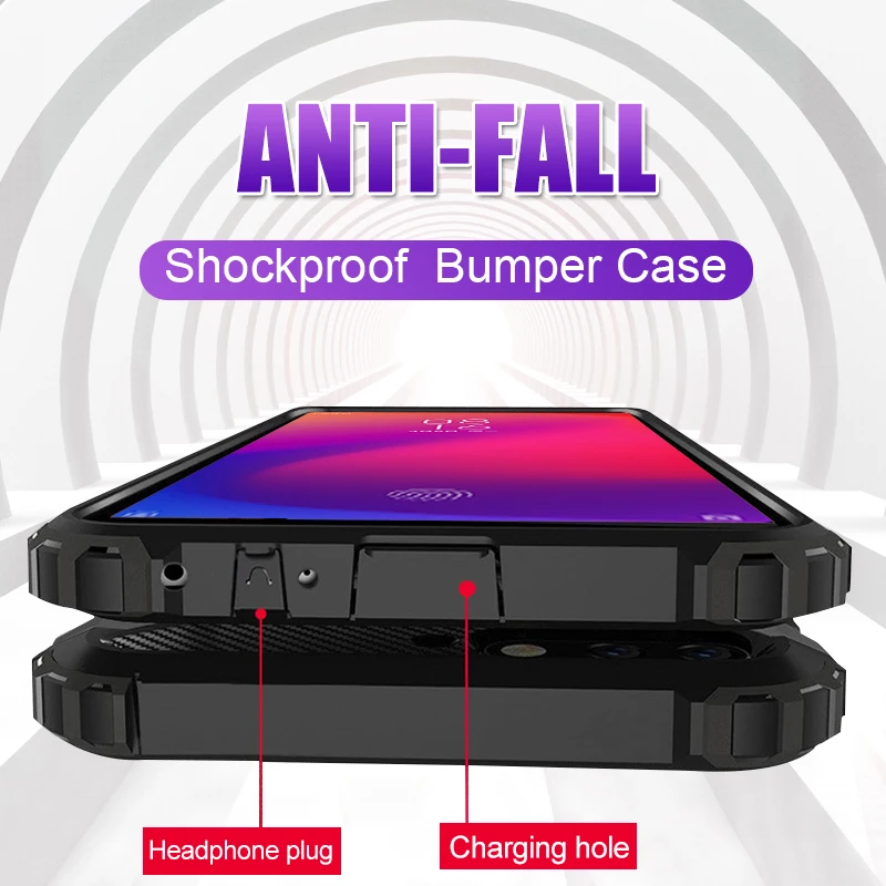 

Luxury Armor Shockproof Case On The For Xiaomi Redmi 7 Note 6 7 Pro 5 Plus Soft Case Cover For Xiaomi Pocophone F1 Back Case