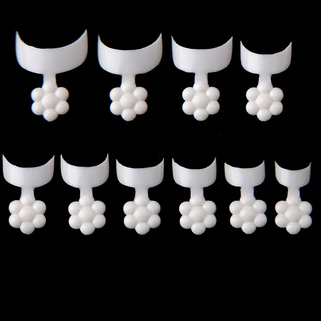 free shipping 500 pieces of bag french manicure scallop edge nail
