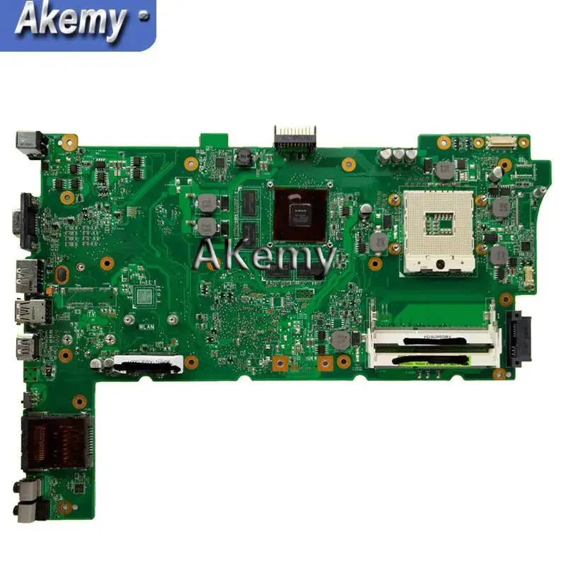Akemy N73SM материнская плата для ноутбука REV.2.0 для ASUS N73S N73SV N73SM 2 слота ОЗУ с GT410M/2G Графический полный тест с процессором i5