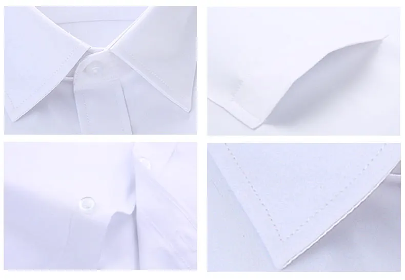 Летняя мужская рубашка из чистого хлопка, качественная, короткий рукав, мягкая, официальная, деловая, однотонная, не железная, элегантная, Рабочая Рубашка размера плюс 6XL