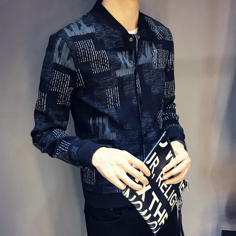 2018 Arrive New Printed Jacket Men's Fashion Casual Coat Male 2018 Arrive New Printed Jacket Men's Fashion Casual Coat Male
