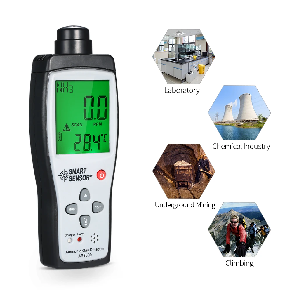 Tools Gas Analyzers Ammonia Detector Ammonia Gas Analyzer Meter Digital