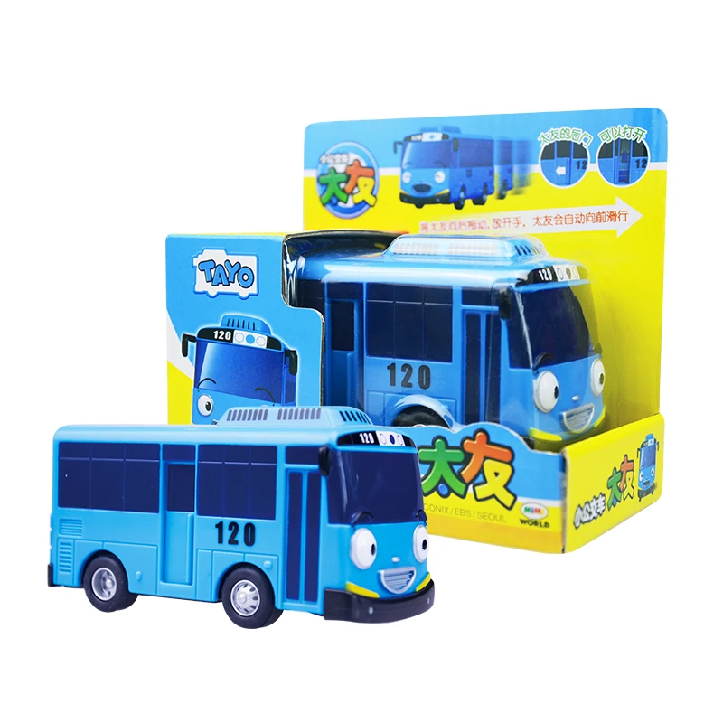 TAYO маленький автобус модель Автомобили Дети миниатюрные игрушечные лошадки пластик мультфильм CITO GANI LANI NURI PAT ROGI игрушки «автобус» для