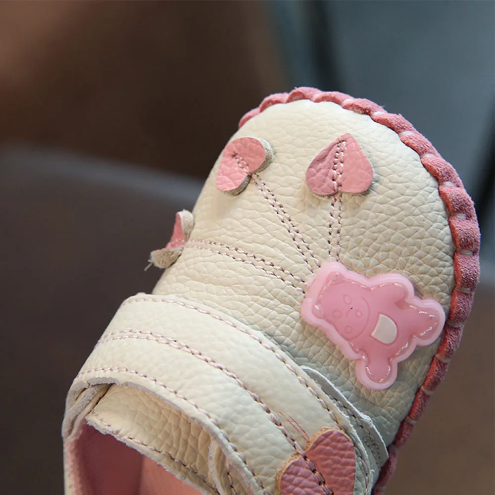 Baby Leather Shoes Newborn Soft Bottom Summer Girls Baby Toddler Shoes Soft Bottom Cute Princess Baby Leaf Pattern Shoes YD542