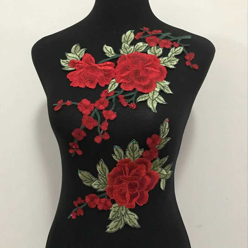 Buy 3D Flowers Embroidered Patch Sticker for Clothing