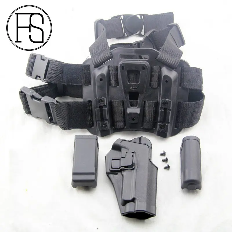 

Holster Set W/Platform Magazine Pouch SIG P226 Outdoor Airsoft Combat CS Wargame Shooting For Tactical Training Black Color