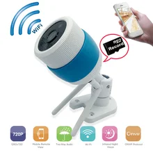HD Wireless bullet IP Security Camera 720P for indoor or Outdoor Dual WiFi Support TF Card,Aluminum Alloy Housing