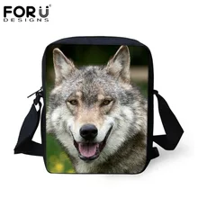 Bolsas Hombres мужские повседневные сумки через плечо животные волк сумки-почтальонки с рисунком для мужчин брендовая дизайнерская Мини Дорожная сумка на плечо