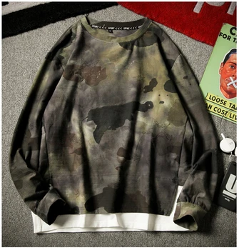

2019 New Men Long Sleeve youth brand Sweatshirt Fashion Spring Autumn Sweatshirts Pullover Male Tops Coats Outerwear brand Shirt