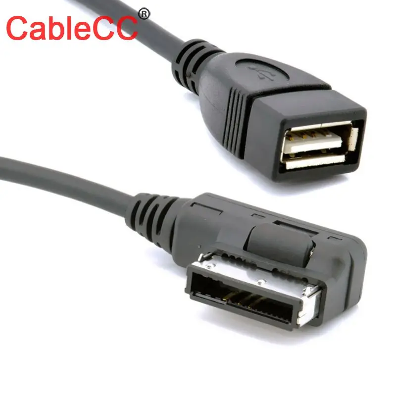 

10pcs/lot CY Media In AMI MDI USB AUX Flash Drive Adapter Cable For Car VW AUDI 2014 A4 A6 Q5 Q7