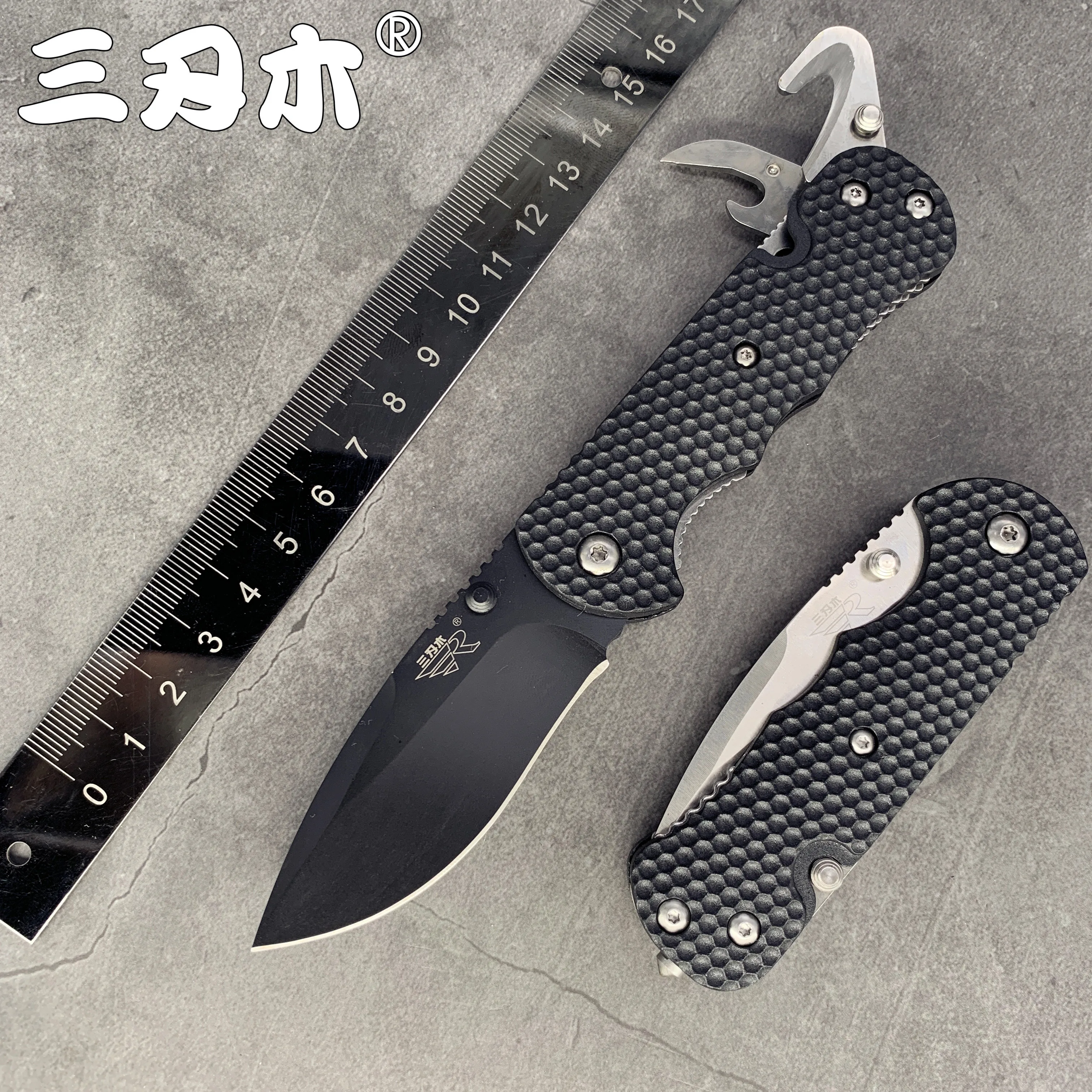 

NEW SANRENMU 7045 Folding Messer 8Cr14Mov Klinge G10 Griff Outdoor Camping Jagd Multi-funktionale EDC Tasche Messer