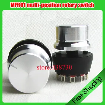 

5pcs Aluminum alloy 4 file Bit switch / 2-10 file MFR01 multi-position rotary switch