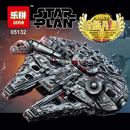 

LEPIN 05132 New 8445Pcs Ultimate Collector's Destroyer Star Series Building Blocks Bricks for Children boy gift toys 75192 wars