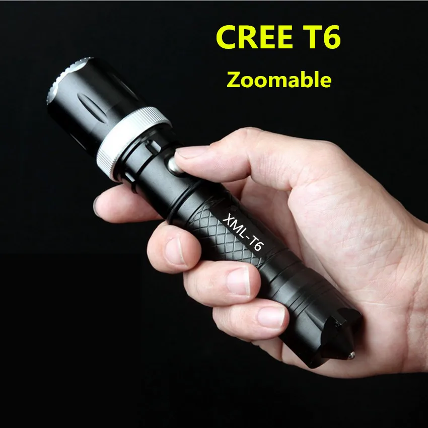 CREE XML T6 СВЕТОДИОДНЫЙ Фонарик Масштабируемые 3 Режим Водонепроницаемый Открытый
