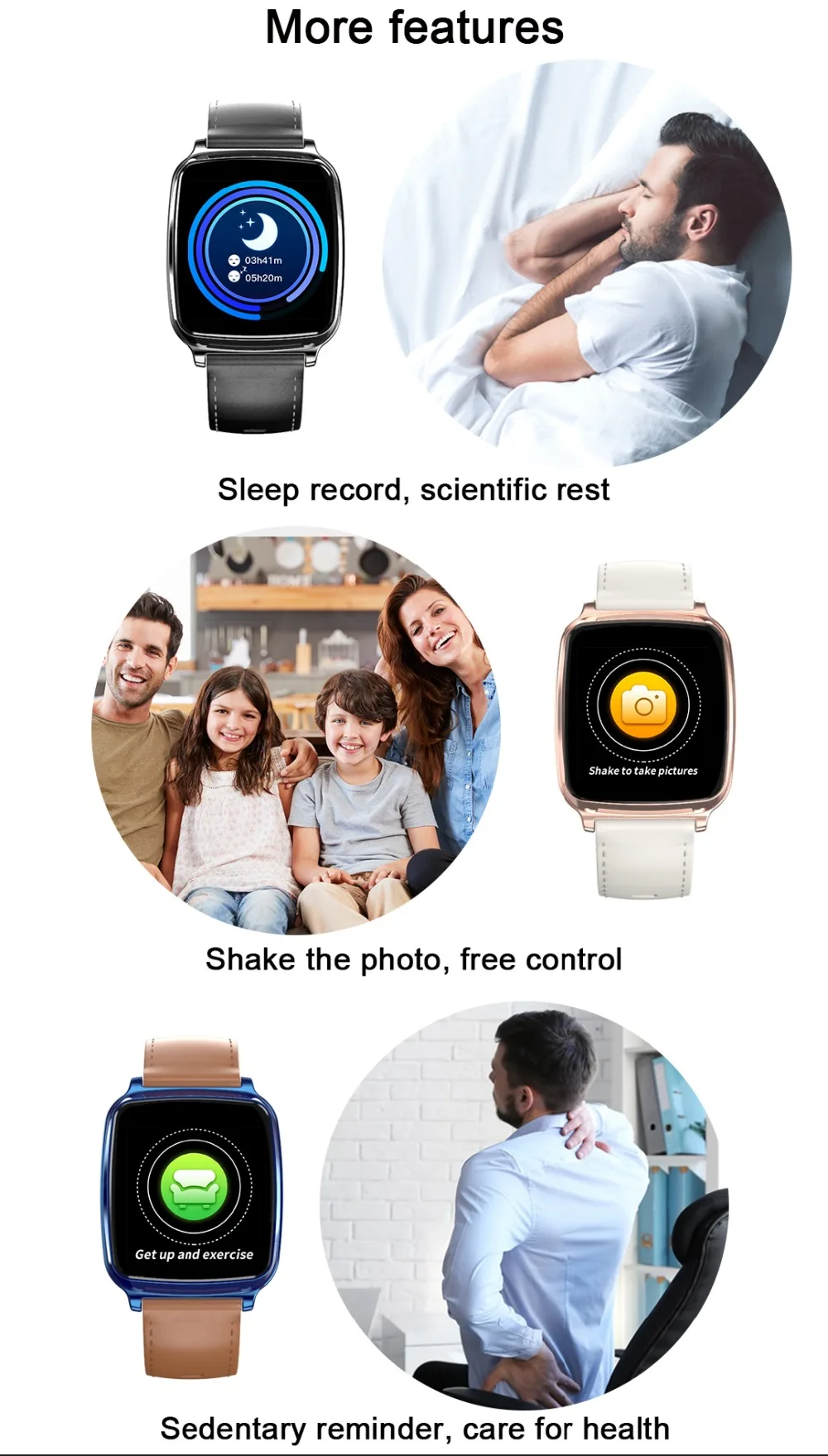 Смарт-часы Longet M8 Hs6620D, кровяное давление, водонепроницаемые, фитнес-трекер, спортивные часы, напоминание о звонках, смарт-браслет, Bluetooth для iOS