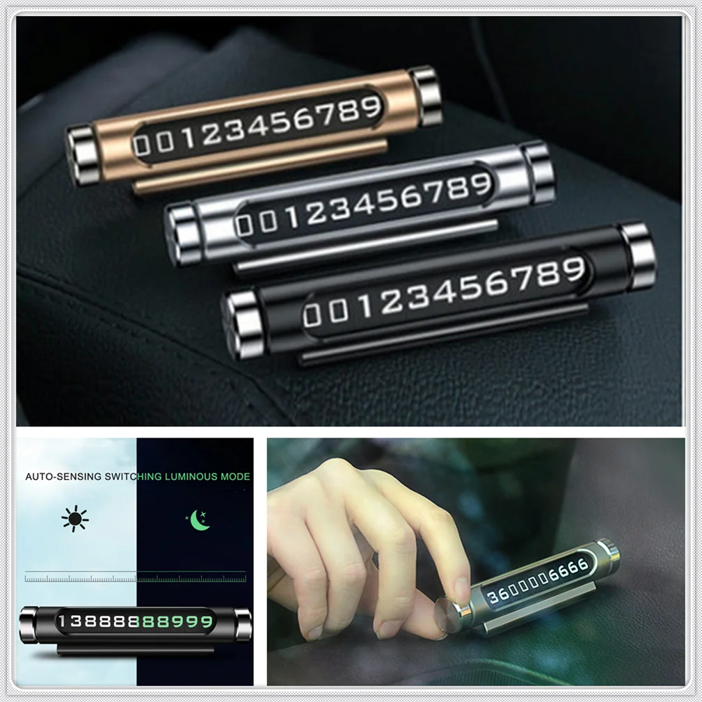 

Car Temporary Parking Card mobilephone Number Plate FOR Hyundai Accent Azera Elantra Solaris Verna Santa Fe IX45 Sonata