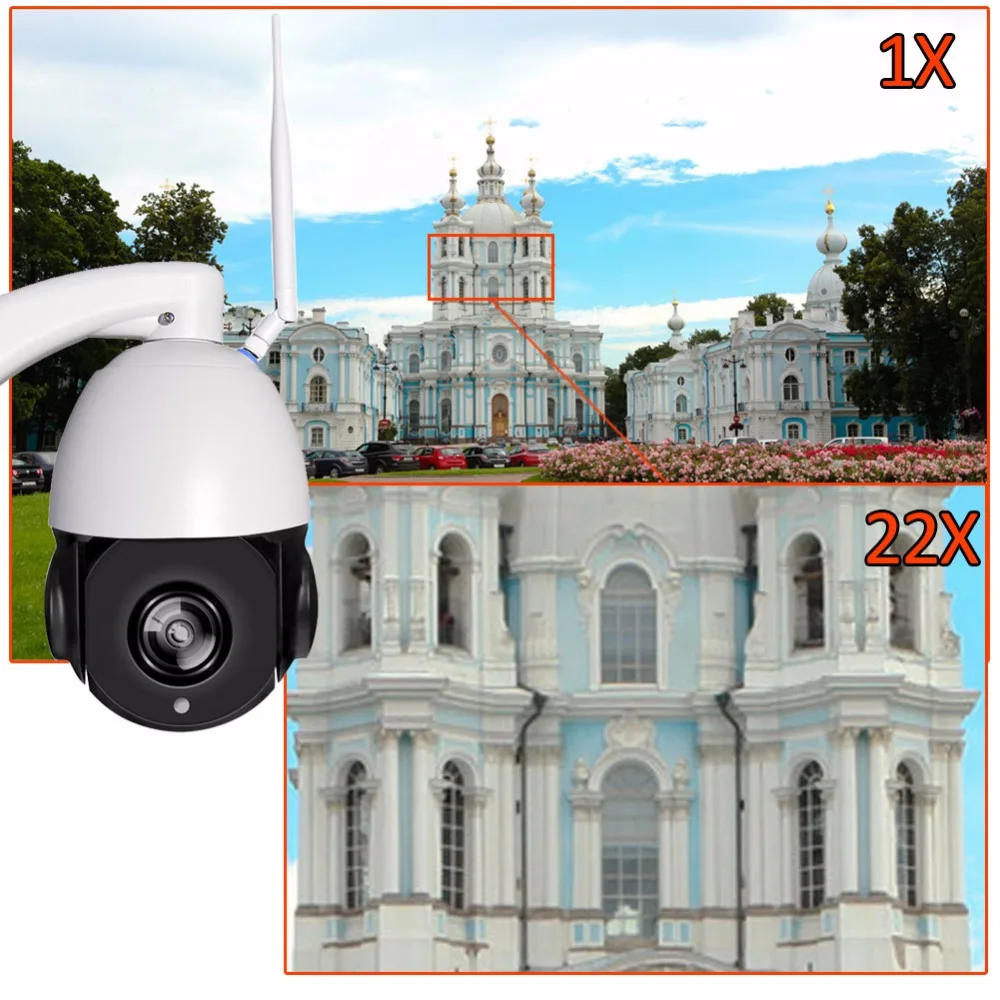 22X зум PTZ ip-камера безопасности 1080P HD беспроводная Wifi камера Открытый водонепроницаемый ИК детектор движения 150 м Onvif CCTV Cam