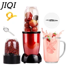 JIQI ミニポータブル電気ジューサーブレンダーベビーフードミルクセーキミキサー肉グラインダー多機能フルーツジュースメーカー機、 EU 、米国(China)