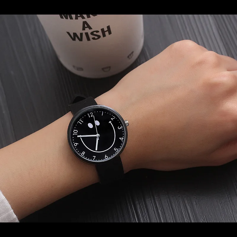 Новые модные силиконовые наручные часы женские кварцевые наручные часы для женщин женские часы Hodinky Montre Femme - Цвет: black