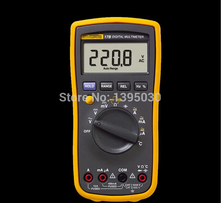 1PC New F17B 17B 15B Frequency Temp Digital Multimeter Meter Tester AC/DC/Diode/R/F/Temp/Cap F-17B